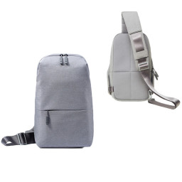 Рюкзак CrossBody Chest Pack Messenger Bag Светло-серый купить в Уфе