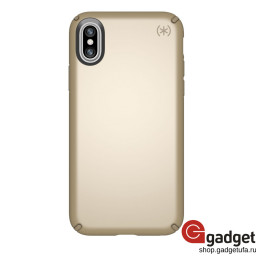 Накладка Speck Presidio Metallic для iPhone X/Xs пластиковая золотистая купить в Уфе