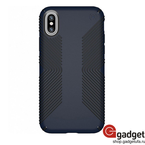 Накладка для iPhone X/Xs Speck Presidio Grip силиконовая синяя