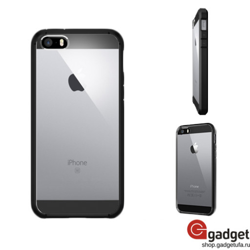 Накладка SGP iPhone 5/5s/SE Ultra Hybryd силиконовая черная
