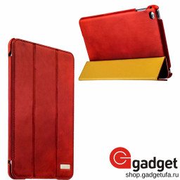 Чехол i-Carer для iPad mini 4 Vintage Series кожаный красный купить в Уфе