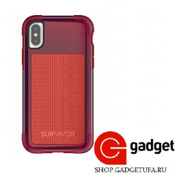 Накладка Griffin Survivor Fit для iPhone X/Xs силиконовая красная купить в Уфе