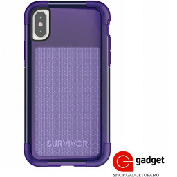 Накладка Griffin Survivor Fit для iPhone X/Xs силиконовая фиолетовая купить в Уфе