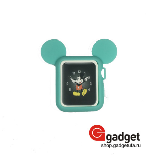 Бампер для Apple Watch 38/40mm Mickey Mouse бирюзовый