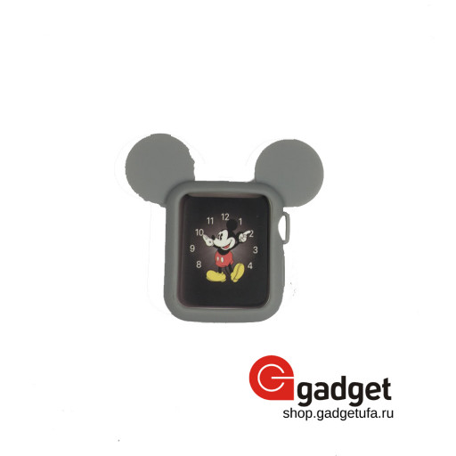 Бампер для Apple Watch 38/40mm Mickey Mouse серый