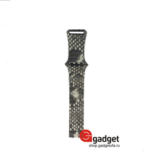 Ремешок idea для Apple Watch 42/44mm магнитный кожа змеи белый
