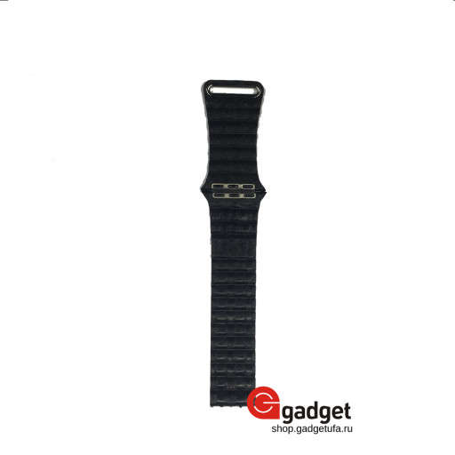Ремешок idea для Apple Watch 42/44mm магнитный кожа змеи черный