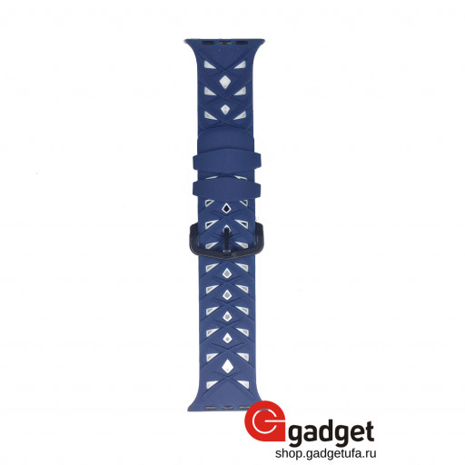 Силиконовый ремешок Fashion Watch Band для Apple Watch 38/40mm синий/белый