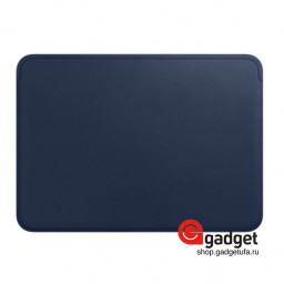 Чехол-накладка кожаная для Macbook 12 синяя купить в Уфе