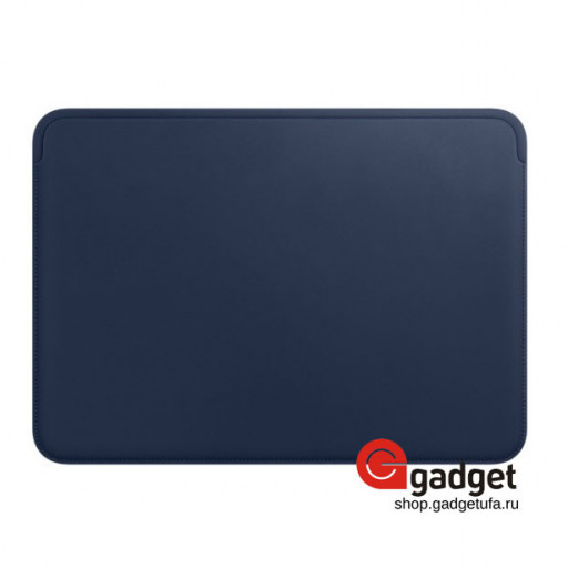 Чехол-накладка кожаная для Macbook 12 синяя