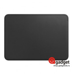 Чехол-накладка кожаная для Macbook 12 черная купить в Уфе