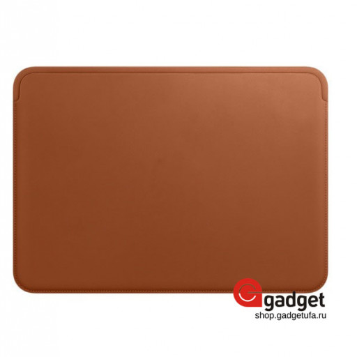 Чехол-накладка кожаная для Macbook Pro 13 коричневая