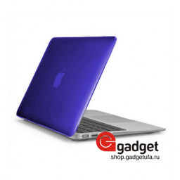 Чехол-накладка пластиковая для Macbook 12 матовая синяя купить в Уфе