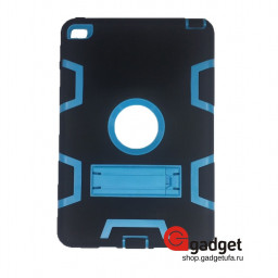 Чехол противоударный для iPad Mini черный с голубой подставкой купить в Уфе