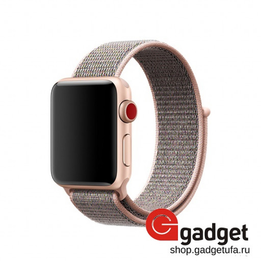Спортивный браслет для Apple Watch 38/40mm Розовый песок