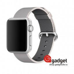 Ремешок из плетенного нейлона для Apple Watch 38/40mm серый купить в Уфе