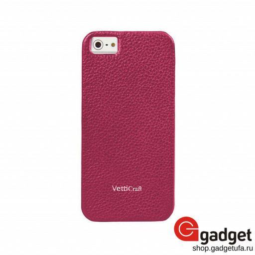 Накладка Vetti Craft LeatherSnap для iPhone 5/5s/SE розовая