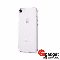 Накладка силиконовая для iPhone 7/8 прозрачный блеск купить в Уфе