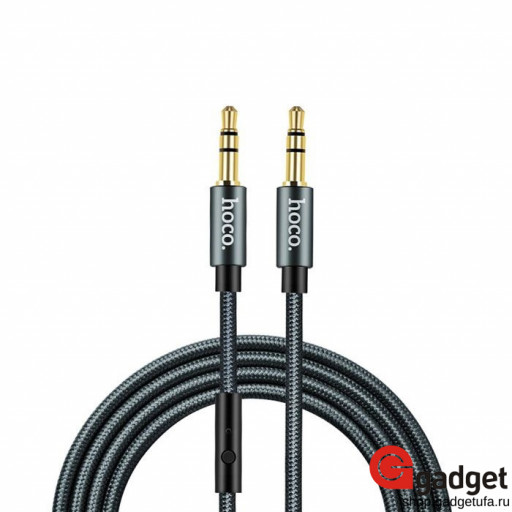 Аудио-кабель aux HOCO Smart Style UPA 03 Black 1m