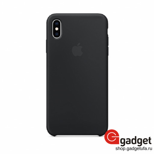 Накладка Apple silicone case для iPhone XS Max черная