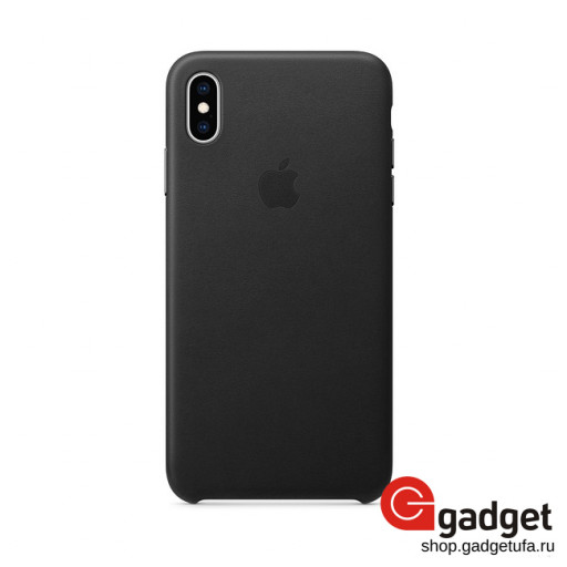 Чехол Apple Leather Case для iPhone XS Max Black