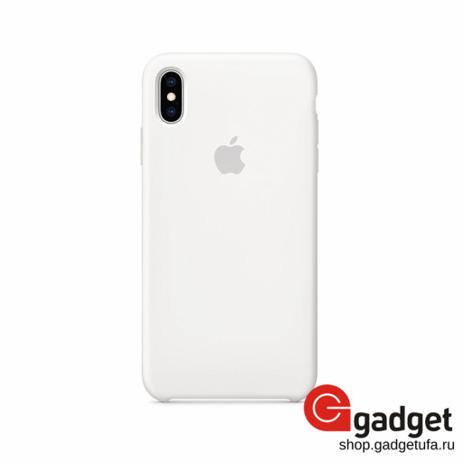 Накладка Apple silicone case для iPhone XS Max белая