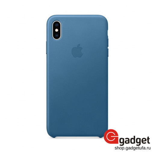 Чехол Apple Leather Case для IPhone XS Max Midnight Blue