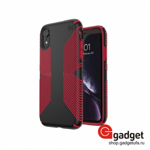 Накладка для iPhone XR Speck Presidio Grip силиконовая красная