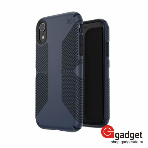 Накладка для iPhone XR Speck Presidio Grip силиконовая синяя