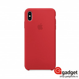 Накладка Apple silicone case для iPhone XS Max красная купить в Уфе