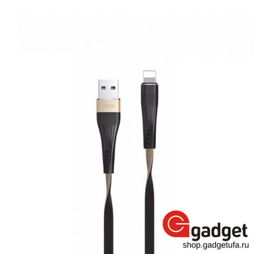 USB кабель Hoco U39 Slender Charging Lightning Cable 1m золотой