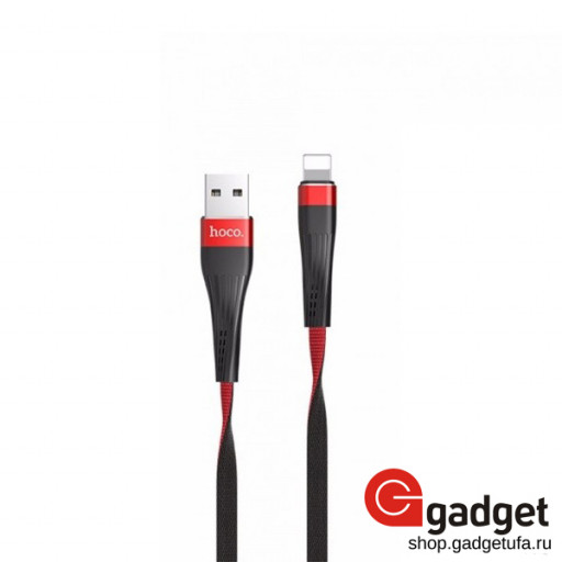 USB кабель Hoco U39 Slender Charging Lightning Cable 1m красный