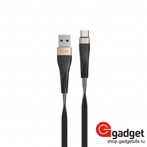 USB кабель Hoco U39 Slender Charging Type-C Cable 1m золотой