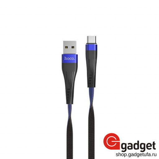 USB кабель Hoco U39 Slender Charging Type-C Cable 1m синий