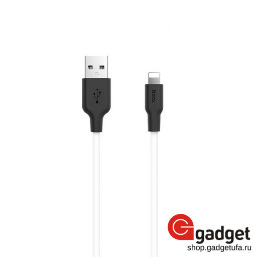 USB кабель Hoco X21 Silicone Series Lightning Cable 1m белый
