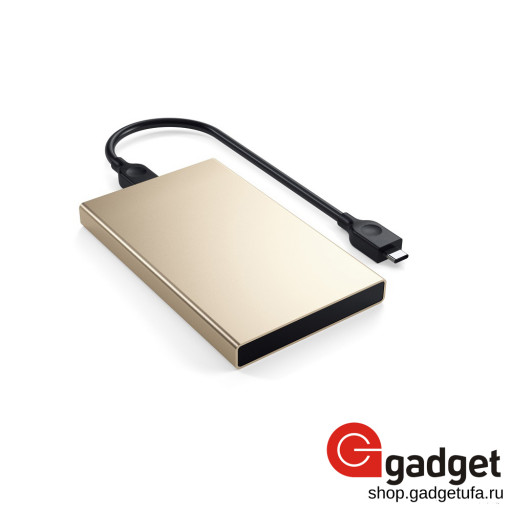 Корпус для жесткого диска Satechi Aluminum USB Type C External HDD Enclosure Case - золотистый