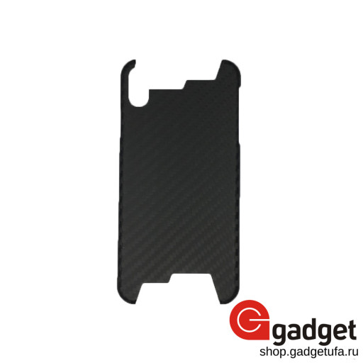 Ультратонкая карбоновая накладка для iPhone Xs Max Free Style черная матовая