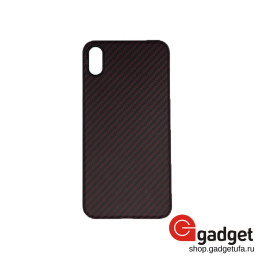 Ультратонкая карбоновая накладка для iPhone Xs Max Lens Protective красная матовая купить в Уфе