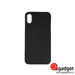 Ультратонкая карбоновая накладка для iPhone Xs Max Lens Protective черная матовая купить в Уфе