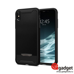 Накладка Spigen для iPhone XS Max Hybrid NX Gunmetal черная 065CS24863 купить в Уфе