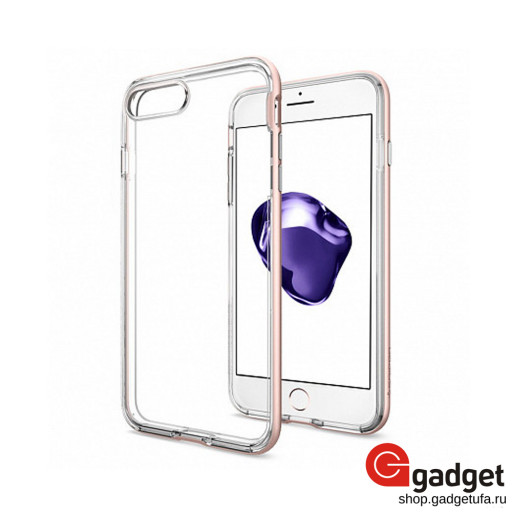 Накладка Spigen для iPhone 7/8 Plus Neo Hybrid Cristal розовое золото