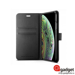 Чехол-книжка Spigen для iPhone XS Max Wallet S черный купить в Уфе
