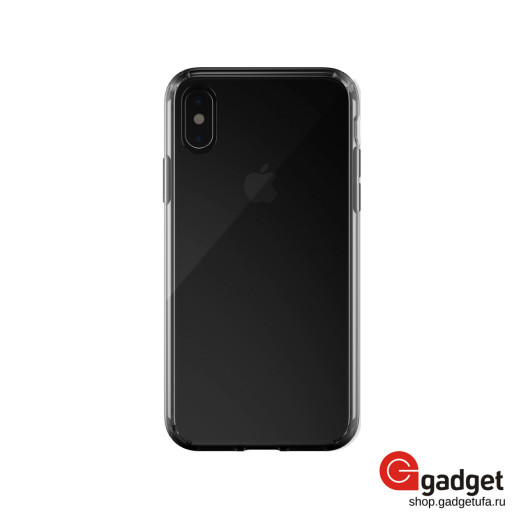 Накладка Just Mobile Tenc для iPhone XS Max прозрачная черная