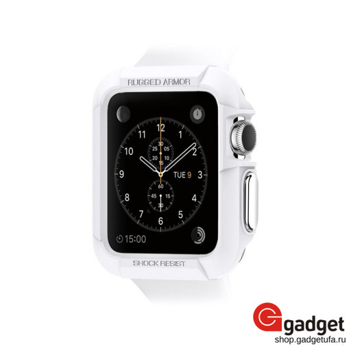 Чехол Spigen для Apple Watch Rugged Armor 44mm белый