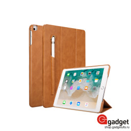 Чехол-книжка Jisoncase Mircofiber leather case для iPad pro 11 коричневая купить в Уфе