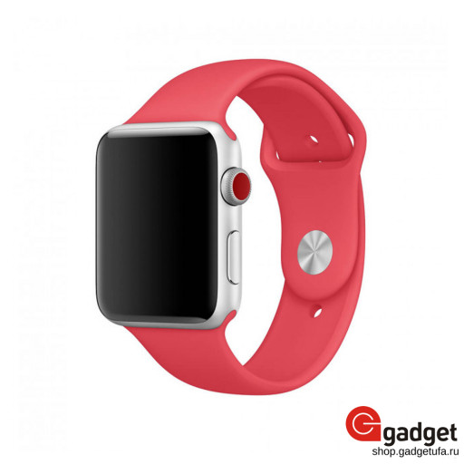 Силиконовый ремешок для Apple Watch 42/44mm красный