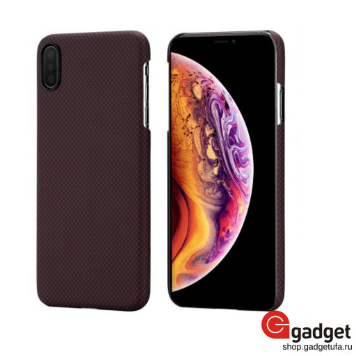 Накладка Pitaka MagCase для iPhone XS Max красно-черная