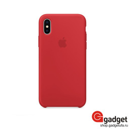 Чехол Apple Silicone Case для iPhone X/XS красный купить в Уфе