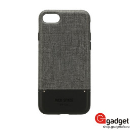 Накладка Jack Spade Credit Card Case для iPhone 7/8 пластиковая серая/черная купить в Уфе