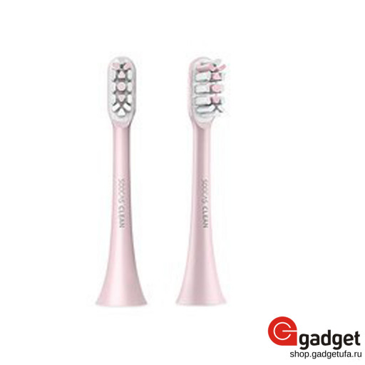 Сменные насадки для зубных щеток (Soocas X1/X3/X3U/Dr.Bei) 2шт розовые